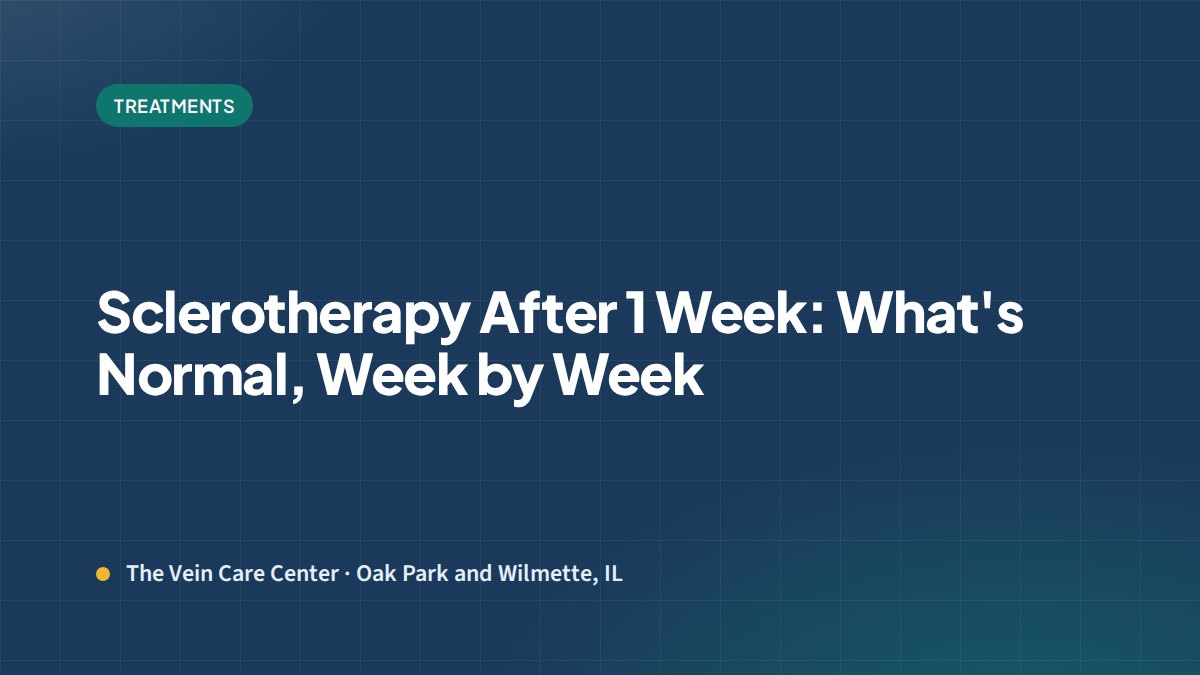 Sclerotherapy After 1 Week: What’s Normal, Week by Week